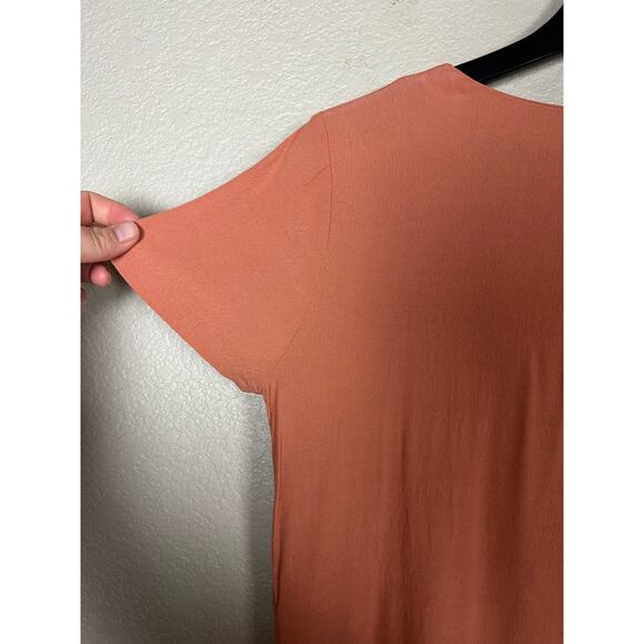 Madewell Side-Button Easy Dress Peach Size Small - Picture 7 of 8